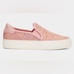 UGG PINK GLITTER JASS SLIP ON